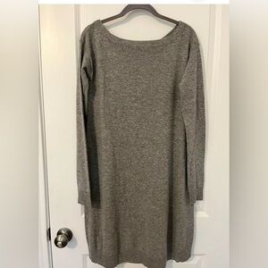 Diane Von Furstenberg‎ Branitta Wool Cashmere Grey Sweater Dress in Size Medium